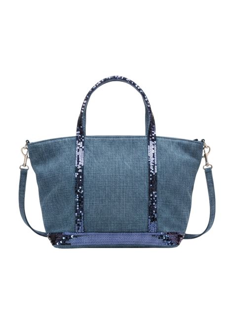 VANESSA BRUNO Large Le Cabas Indigo Fabric Tote Bag with Sequins Vanessa Bruno |  | 0PVE31-V40409890